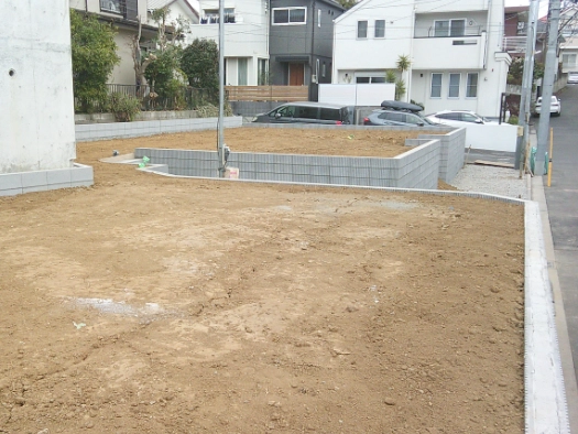 港北区下田新築工事「施工前」